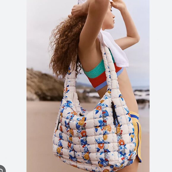 Free People Movement Printed Carryall Tote 🍊 Tangerine Dream - LIMITED EDITION - Picture 6 of 8